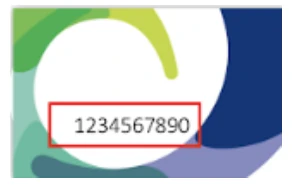 Avalex pass with an example household identification number for NFC registration.